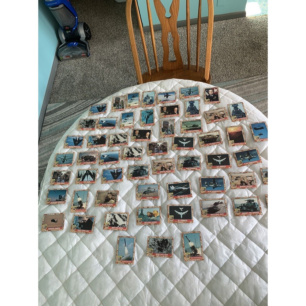 1991 Lot of 57 TOPPS Desert Storm 2nd Series Trading Cards Vintage 🇺🇸🇺🇸